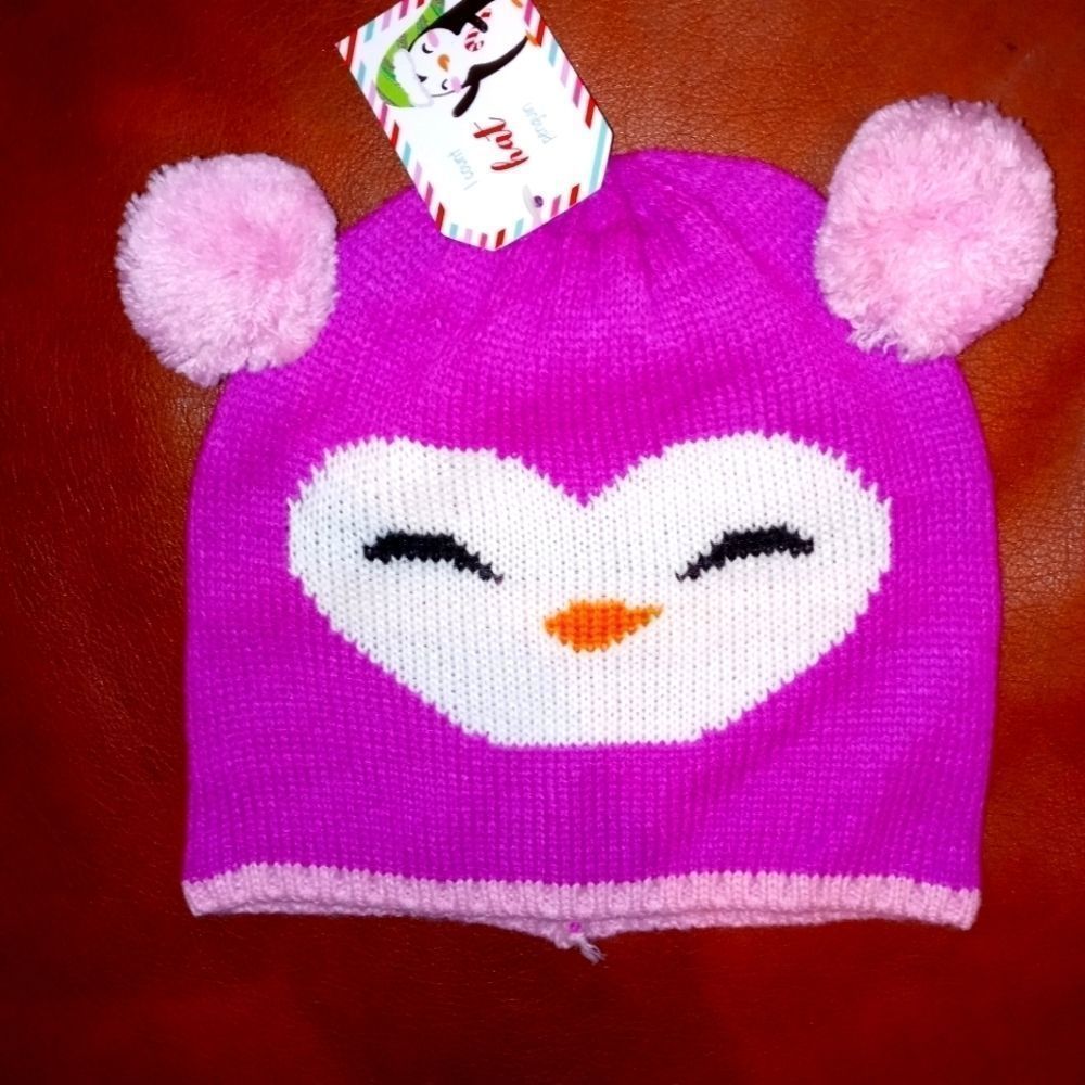 - NWT Kids Fuchsia Owl Beanie/ Hat